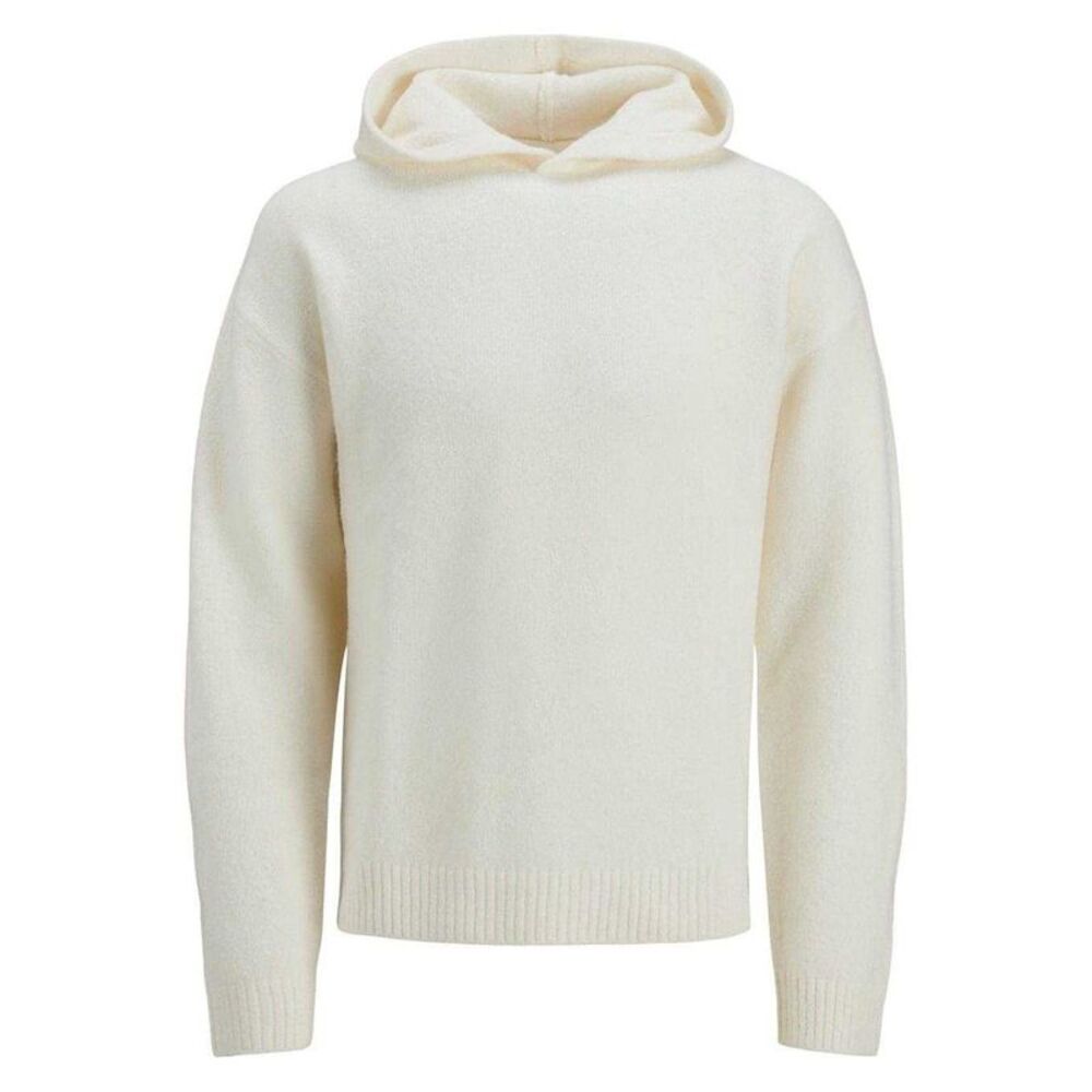 Jack And Jones Mens Knitted Regular Hoodie / Sea Salt